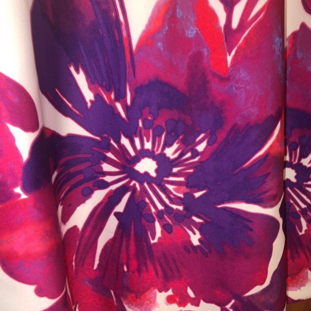 Dkny sleeveless dress white and fuschia